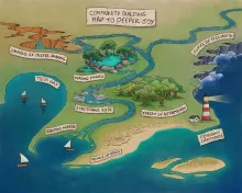 Map of the Deeper Joy Locations